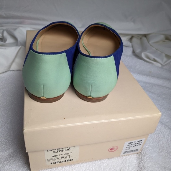 Loeffler Randall Ballet Flats size 8.5 in Cobalt and Tiffany Blue - Picture 5 of 6